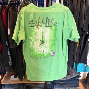 Mens vintage Y2K Salt life surf t shirt size Large